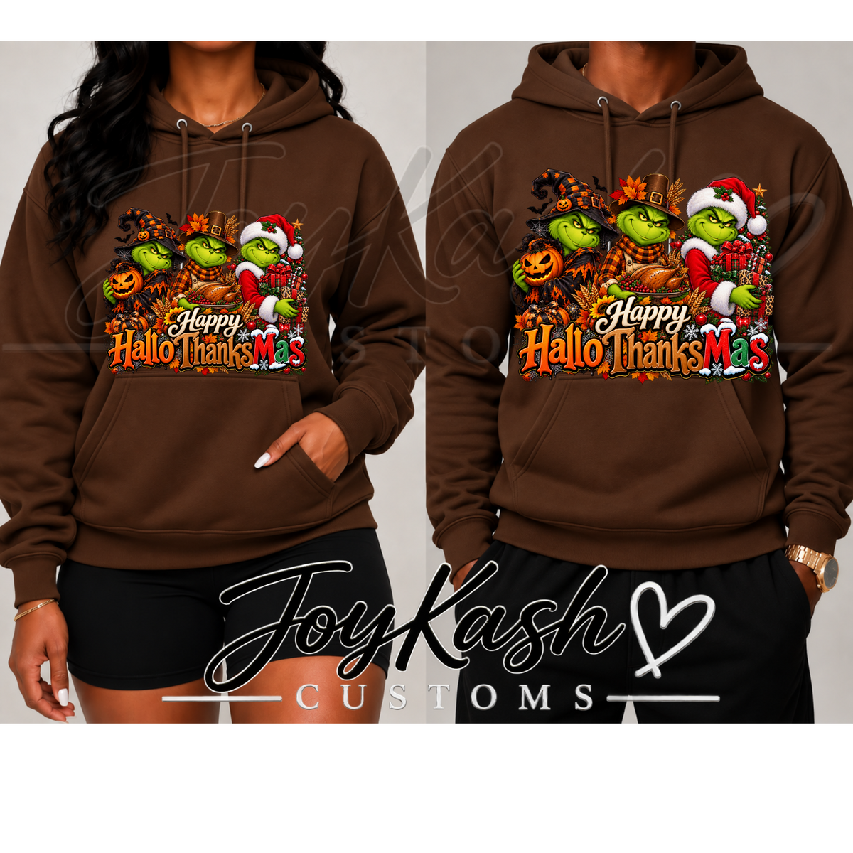 Seasonal Grinch- Hallothanksmas