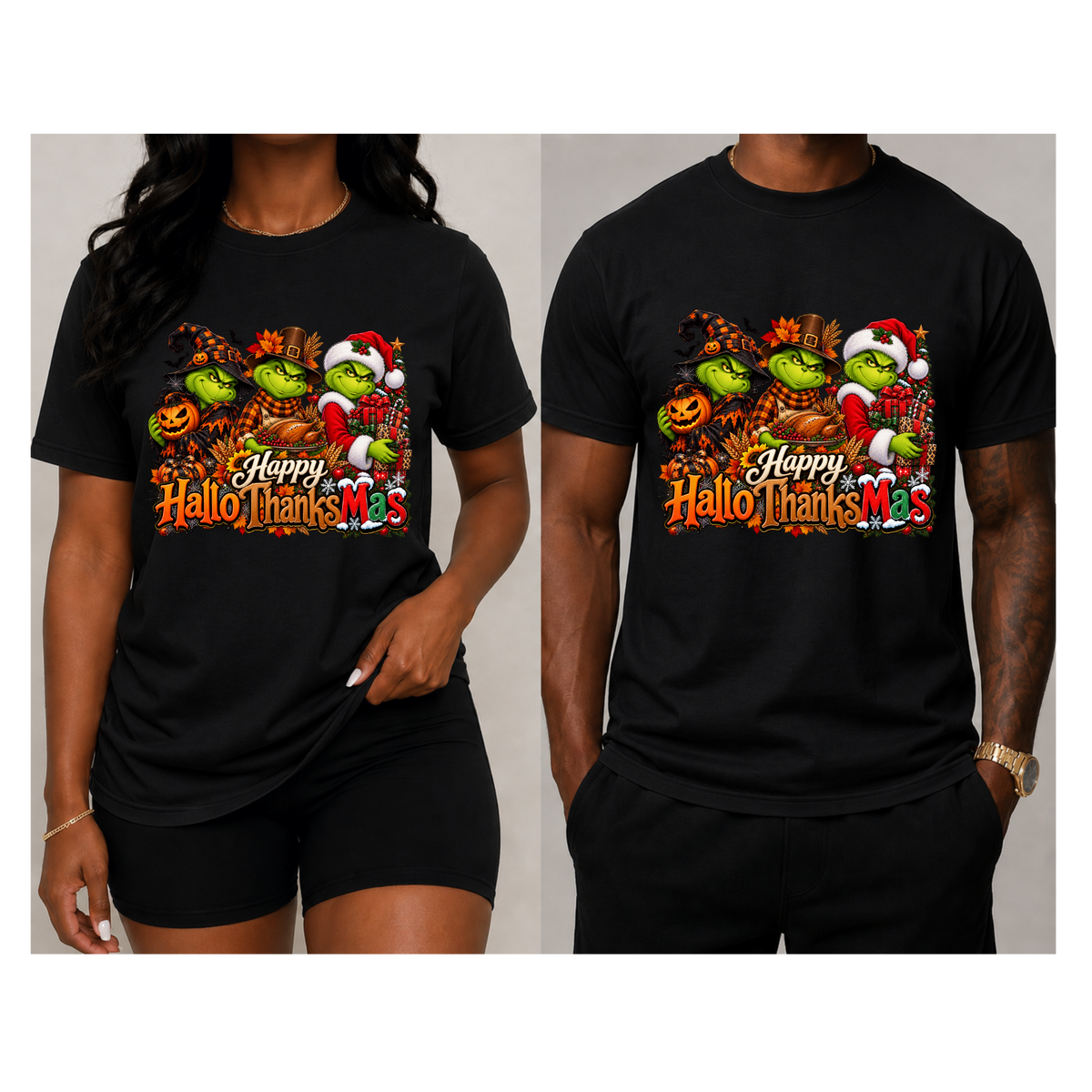 Seasonal Grinch- Hallothanksmas