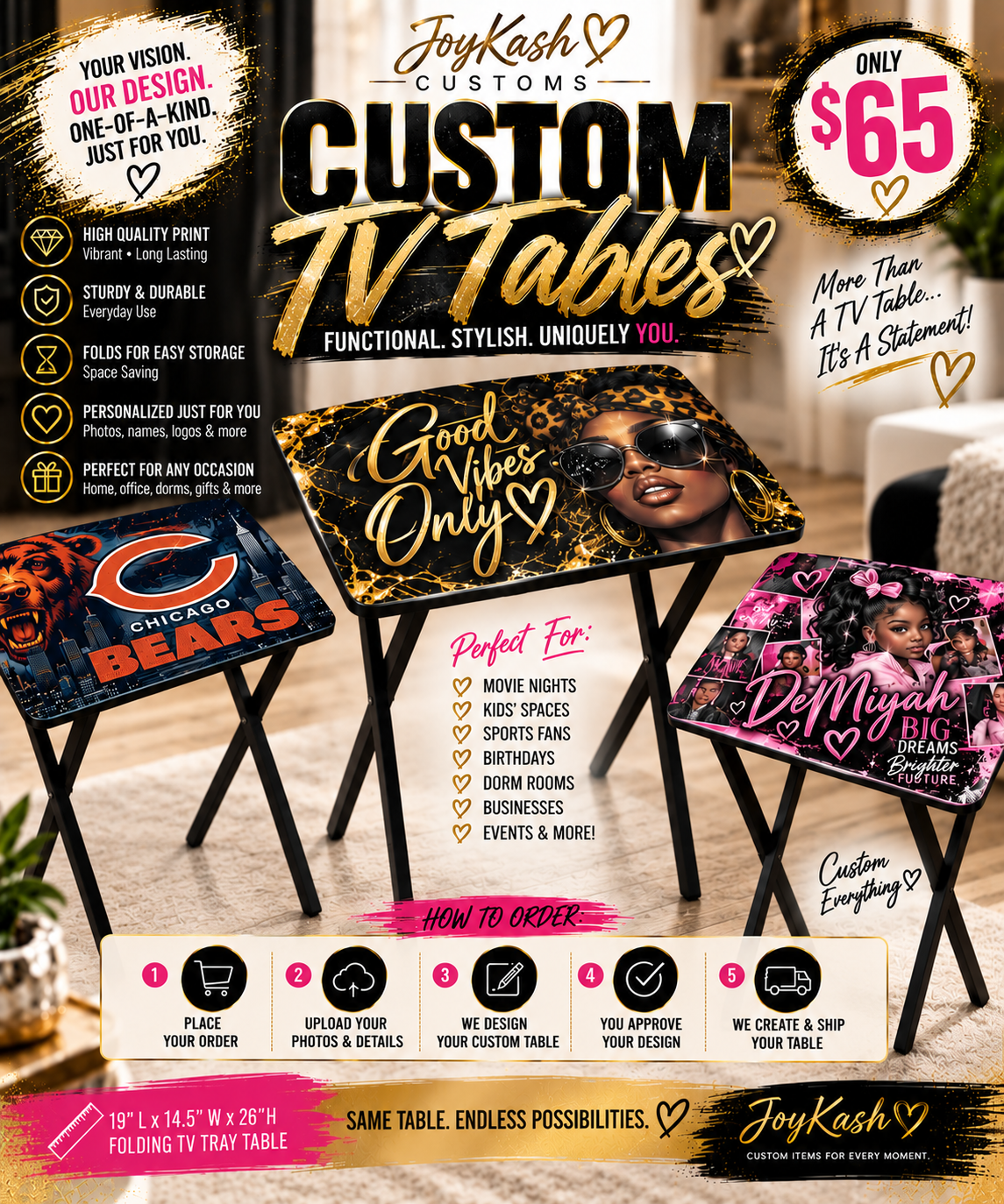 Custom TV Tables
