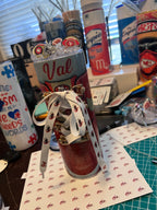 20oz Custom Sneaker Tumbler with ice lid and Real Shoelaces