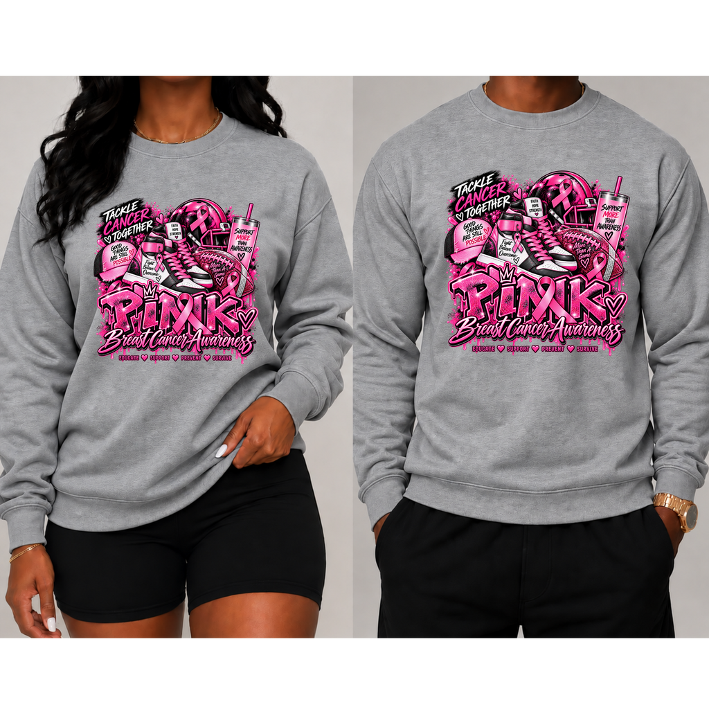 Pink Kicks & Helmet Sweatshirt