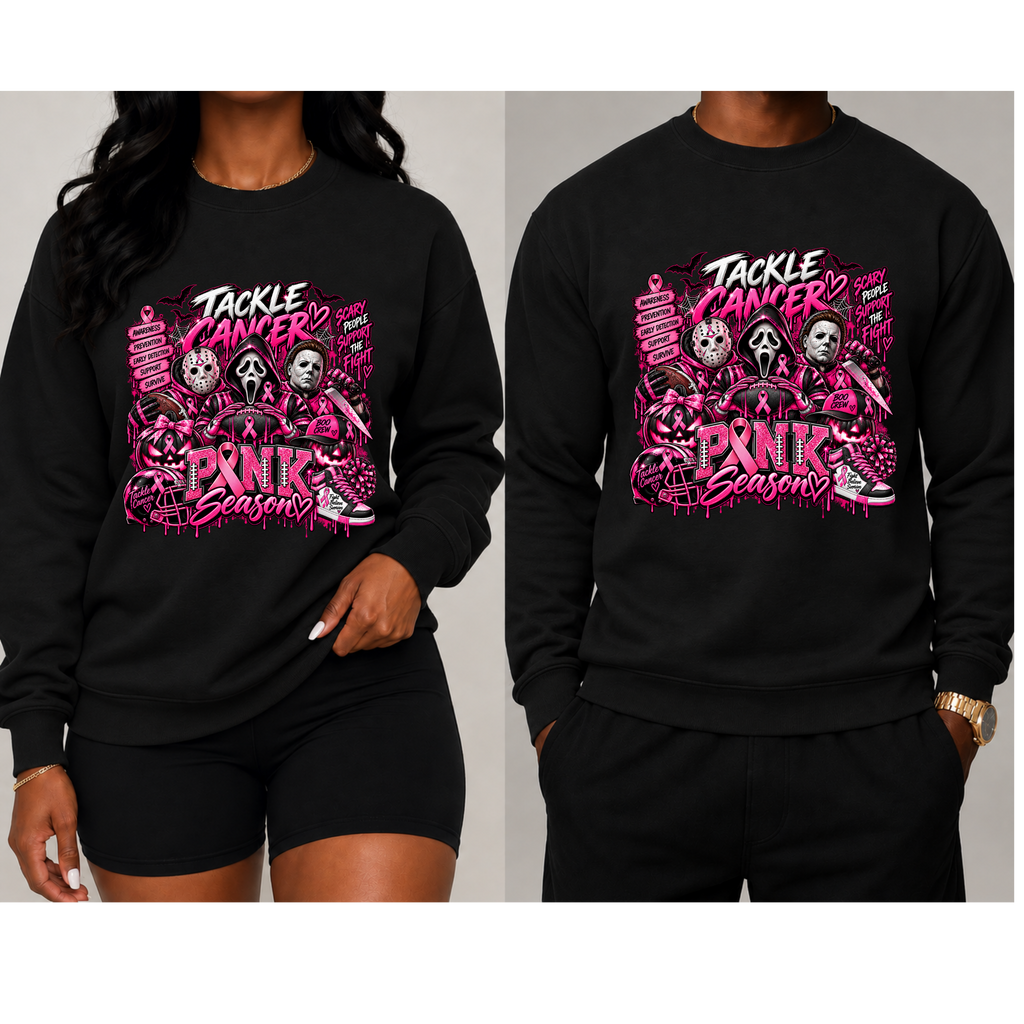 Tackle Cancer-Pink Season Sweatshirt
