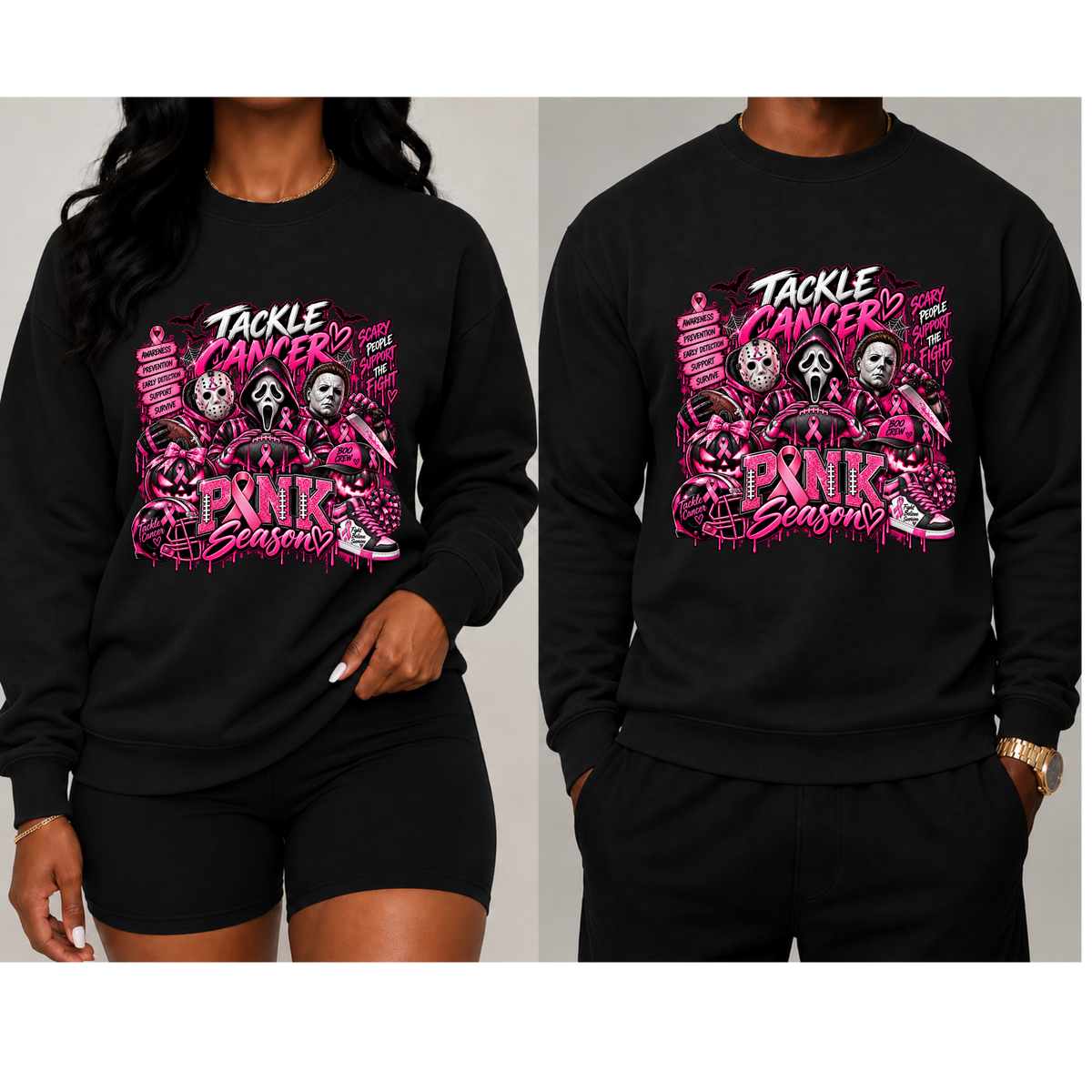 Tackle Cancer-Pink Season Sweatshirt