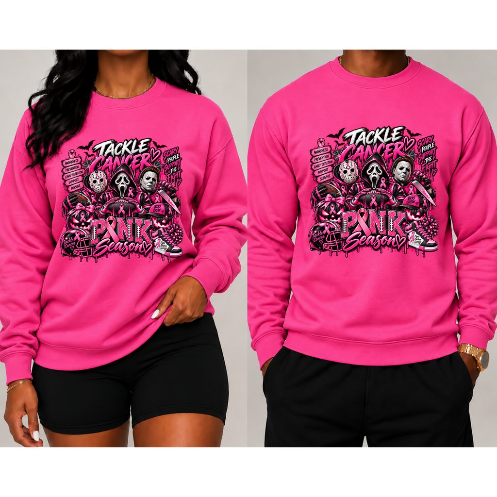 Tackle Cancer-Pink Season Sweatshirt