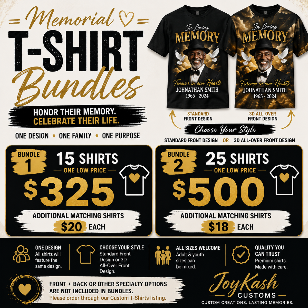 Memorial T-Shirt Bundle