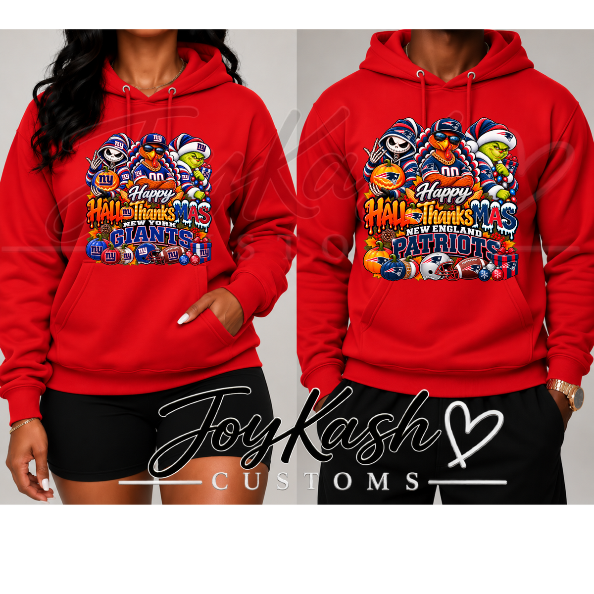 Happy HalloThanksMas NFL Edition Sweatshirts